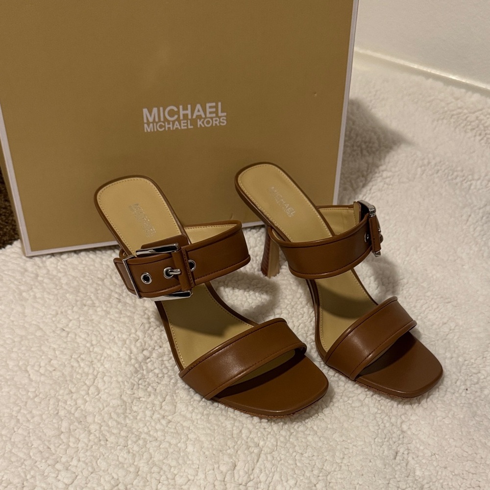 Michael Kors Tan Heeled Sandals